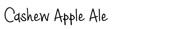 Cashew Apple Ale font