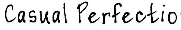 Casual Perfectionist font