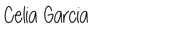 Celia Garcia font
