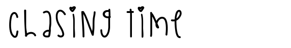 Chasing Time font
