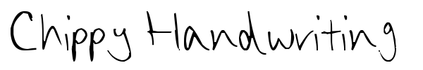 Chippy Handwriting font