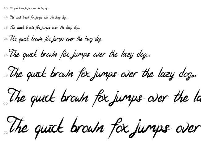 Coffeyto font waterfall