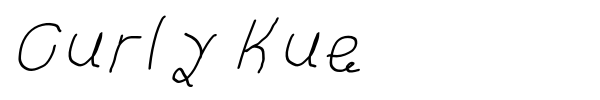 Curly Kue font preview