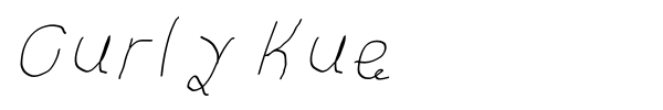 Curly Kue font preview