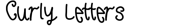 Curly Letters font