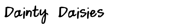 Dainty Daisies font