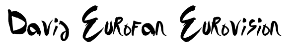 David Eurofan Eurovision font