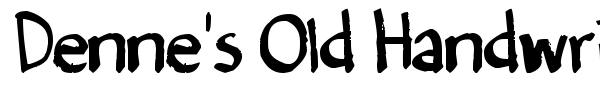 Denne's Old Handwriting font