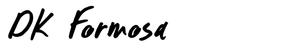 DK Formosa font