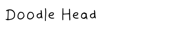 Doodle Head font preview