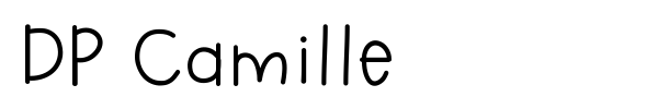 DP Camille font preview