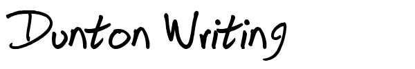 Dunton Writing font preview