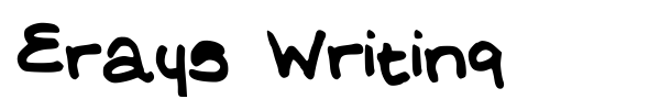 Erays Writing font