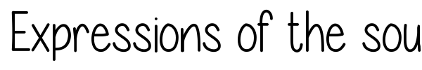 Expressions of the soul font