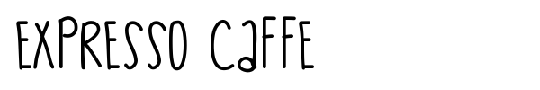 Expresso Caffe font