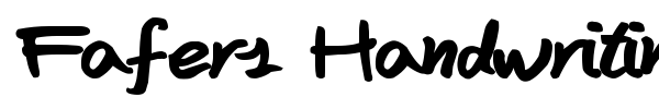 Fafers Handwriting font