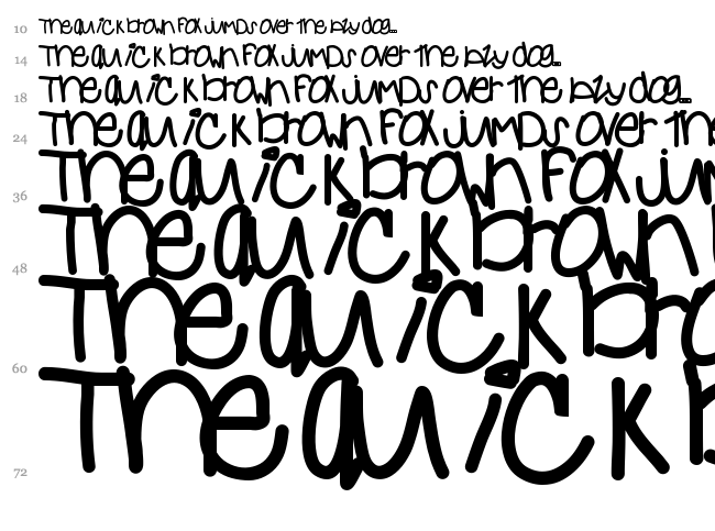 Forever Yours font waterfall