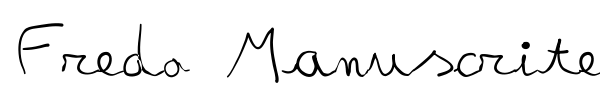 Fredo Manuscrite font preview