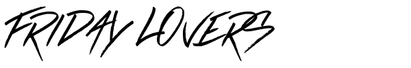 Friday Lovers font