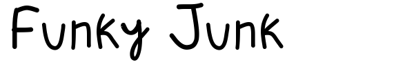 Funky Junk font