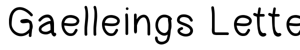 Gaelleings Letter font