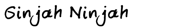 Ginjah Ninjah font