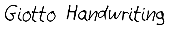 Giotto Handwriting font