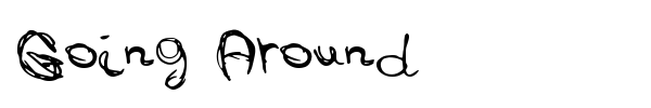 Going Around font preview