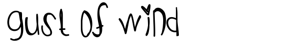 Gust Of Wind font