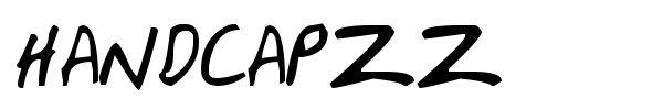 HandCapzz font preview