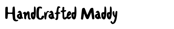 HandCrafted Maddy font
