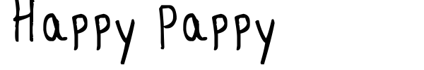 Happy Pappy font