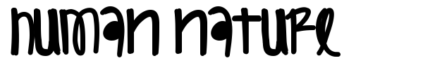 Human Nature font
