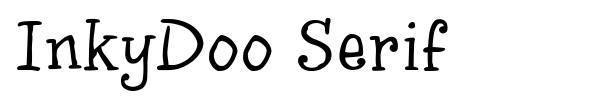 InkyDoo Serif font