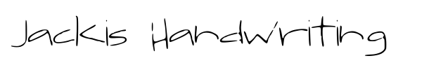 Jackis Handwriting font