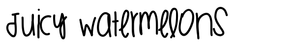 Juicy Watermelons font