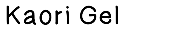 Kaori Gel font