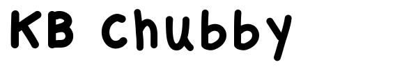 KB Chubby font