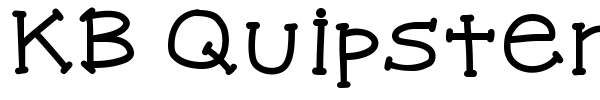 KB Quipster font