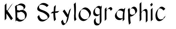 KB Stylographic font