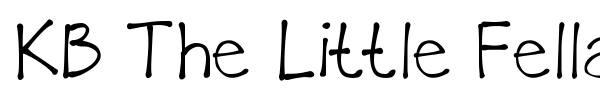 KB The Little Fella font preview