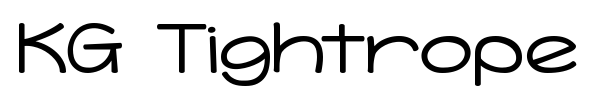 KG Tightrope font