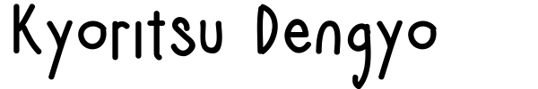 Kyoritsu Dengyo font