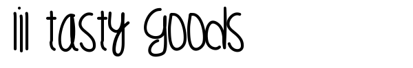 Lil Tasty Goods font preview