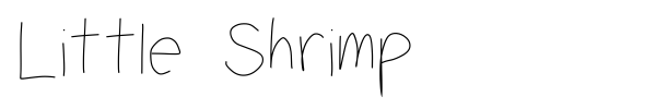 Little Shrimp font