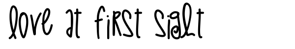 Love At First Sight font