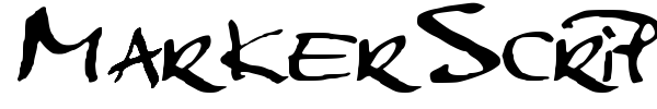 MarkerScript font