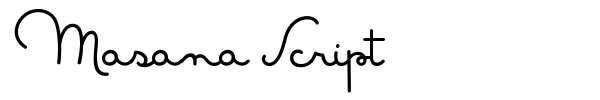 Masana Script font preview