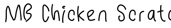 MB Chicken Scratch font preview