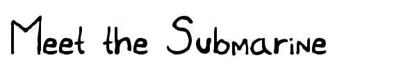 Meet the Submarine font